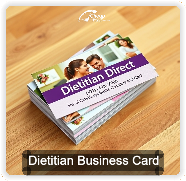 Dietitian business card design sample