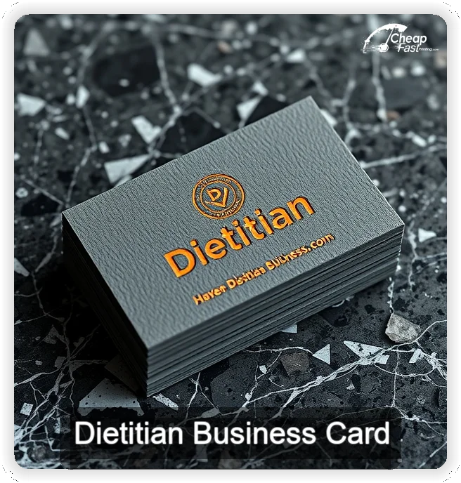 Dietitian business card design sample