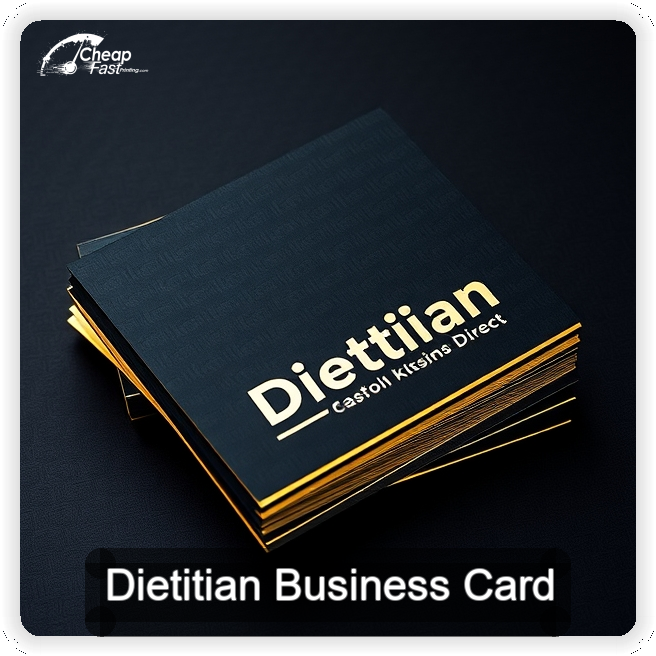 Dietitian business card design sample