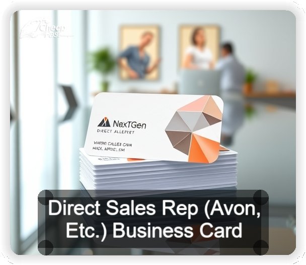 Direct Sales Rep Avon Etc business card design sample