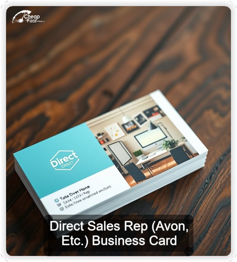 Direct Sales Rep Avon Etc business card design sample