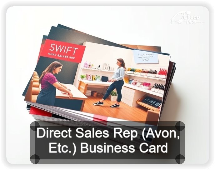 Direct Sales Rep Avon Etc business card design sample