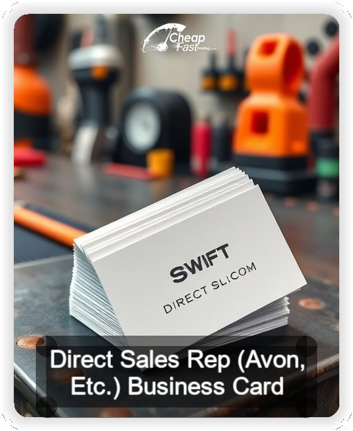 Direct Sales Rep Avon Etc business card design sample