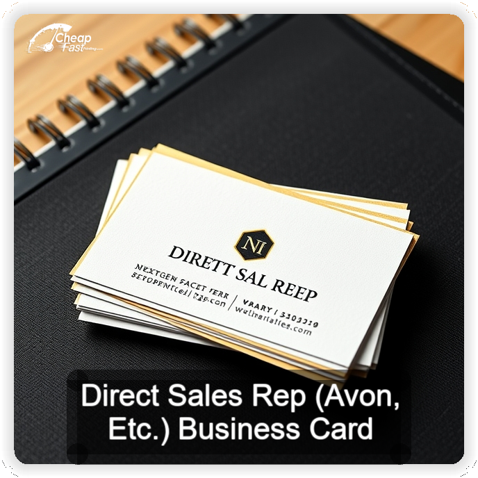 Direct Sales Rep Avon Etc business card design sample