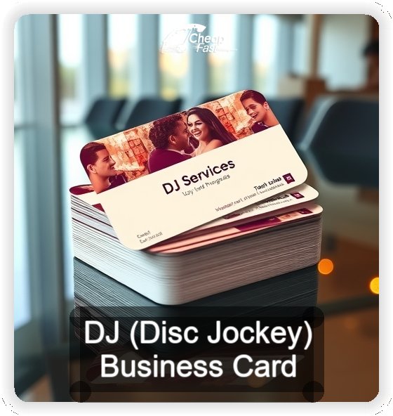 Dj Disc Jockey business card design sample