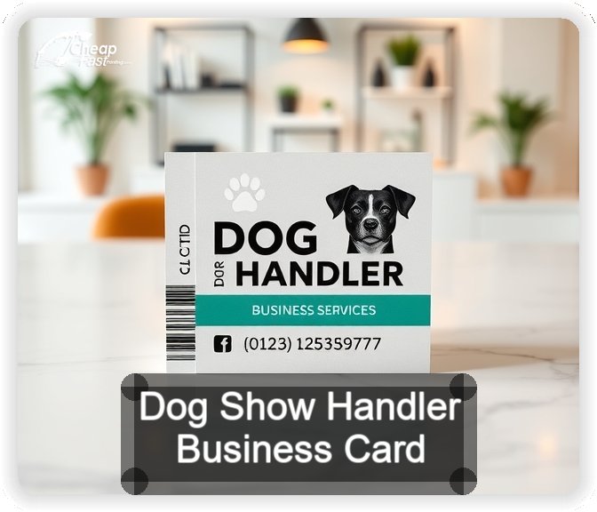 Dog Show Handler business card design sample