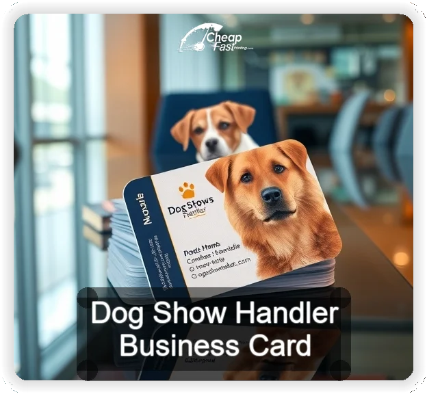 Dog Show Handler business card design sample