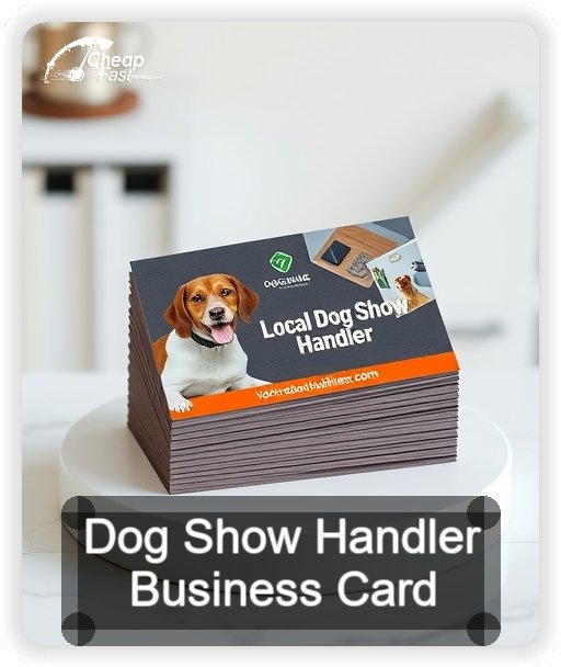 Dog Show Handler business card design sample