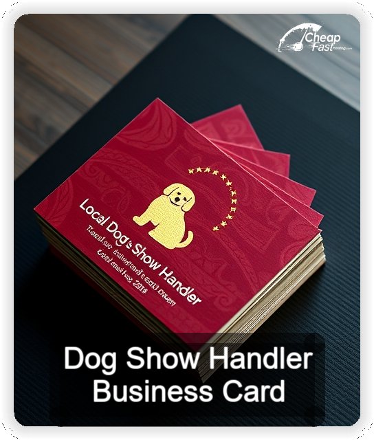 Dog Show Handler business card design sample