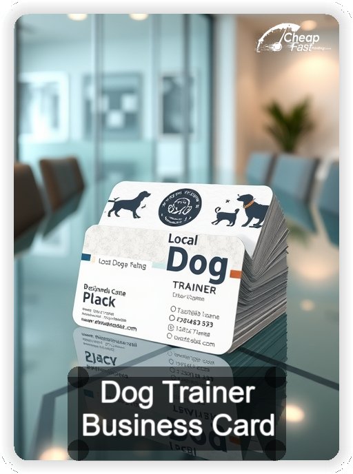 Dog Trainer business card design sample