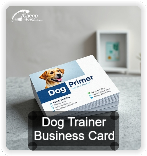 Dog Trainer business card design sample