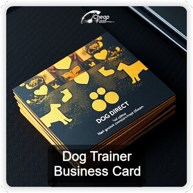 Dog Trainer business card design sample