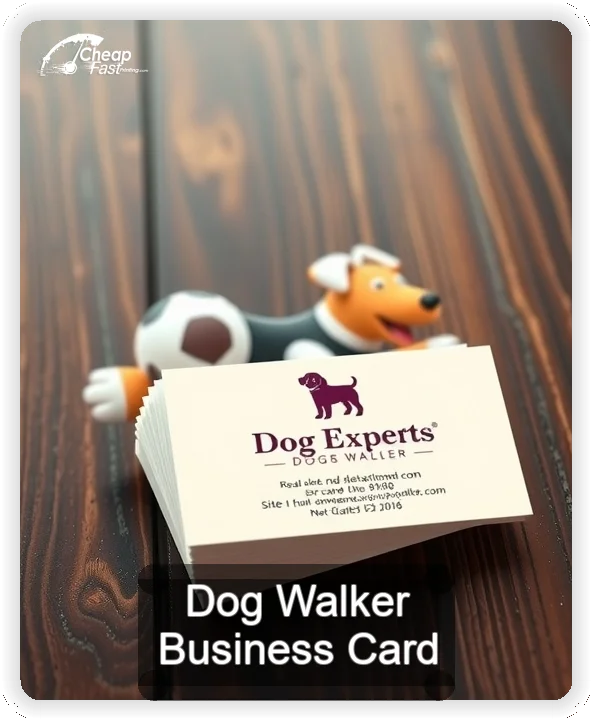 Dog Walker business card design sample