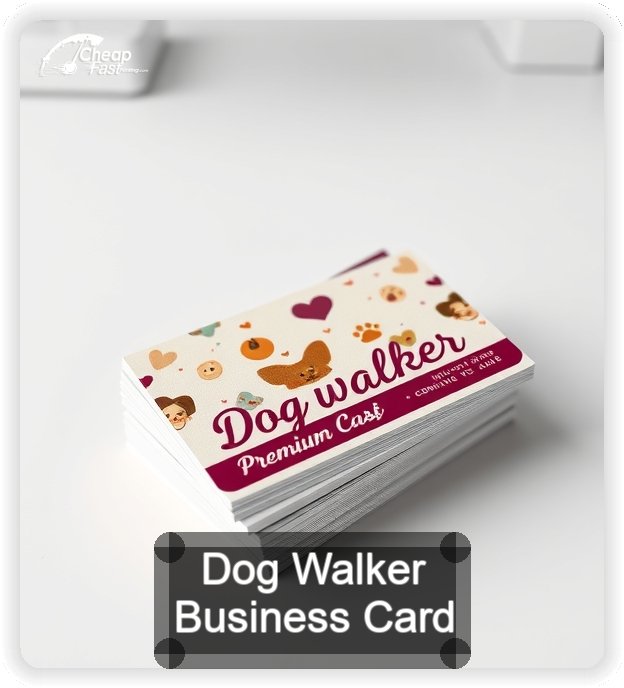 Dog Walker business card design sample