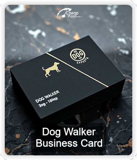 Dog Walker business card design sample