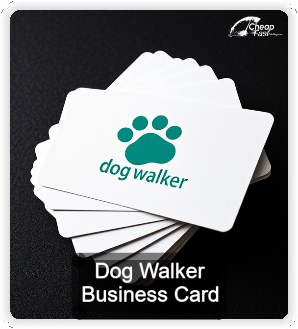 Dog Walker business card design sample