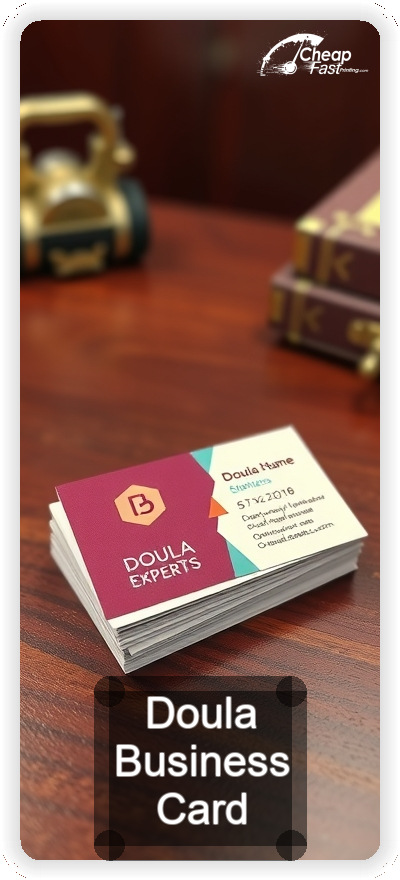 Doula business card design sample
