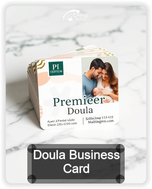 Doula business card design sample