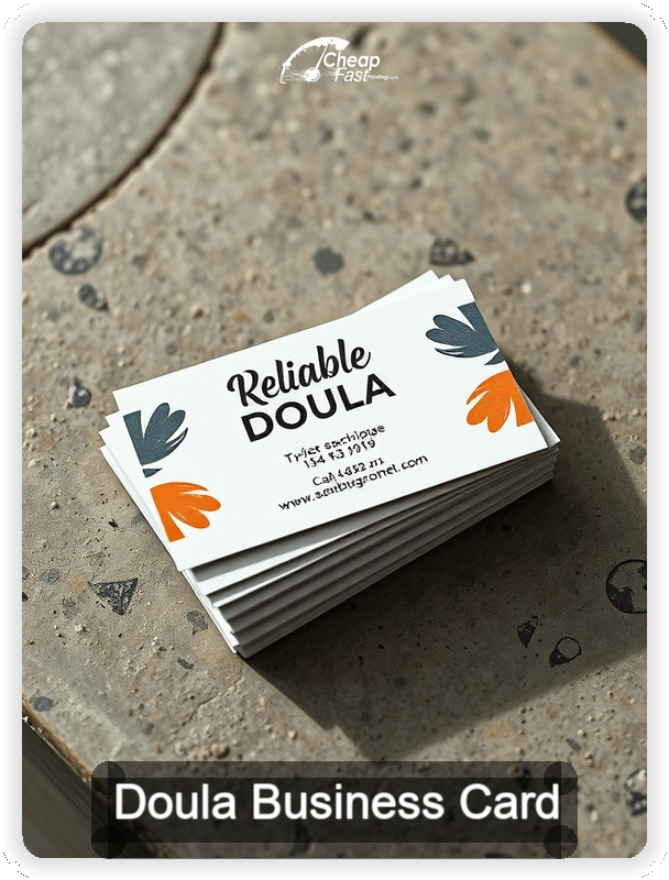 Doula business card design sample