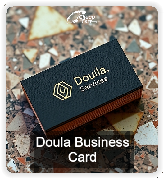 Doula business card design sample