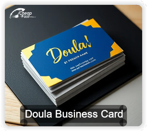Doula business card design sample