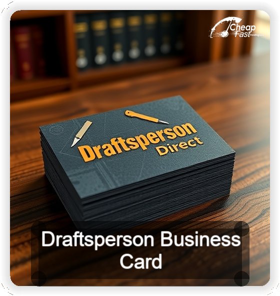 Draftsperson business card design sample