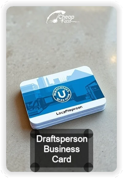 Draftsperson business card design sample