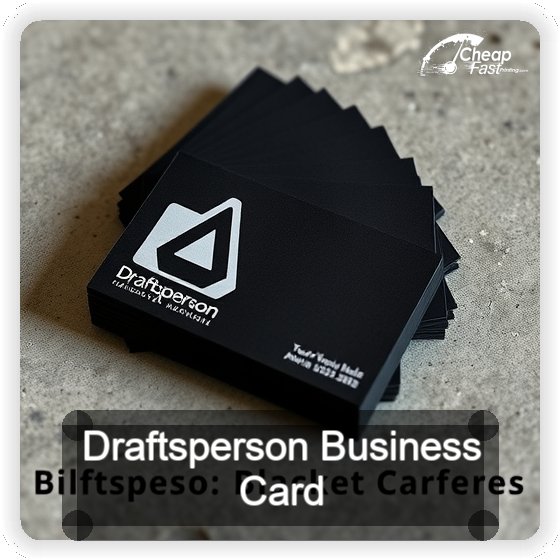 Draftsperson business card design sample