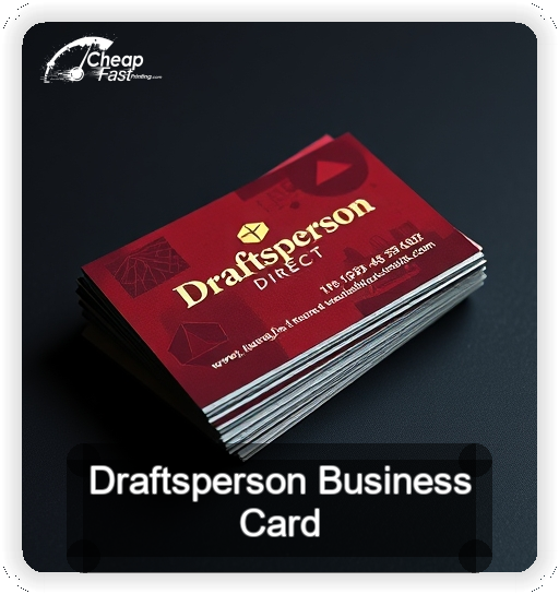Draftsperson business card design sample