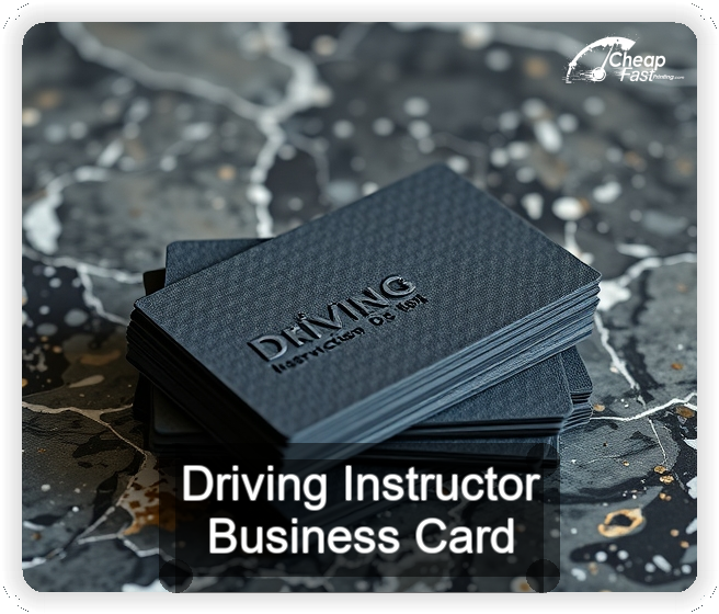 Driving Instructor business card design sample