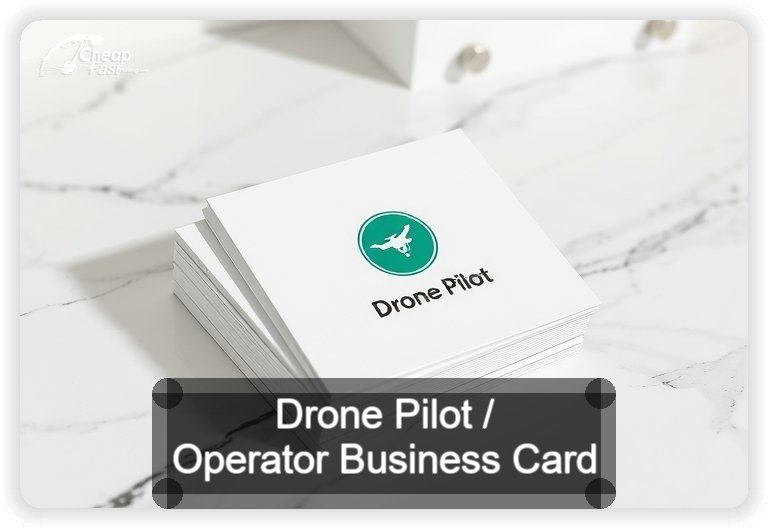 Drone Pilot Operator business card design sample