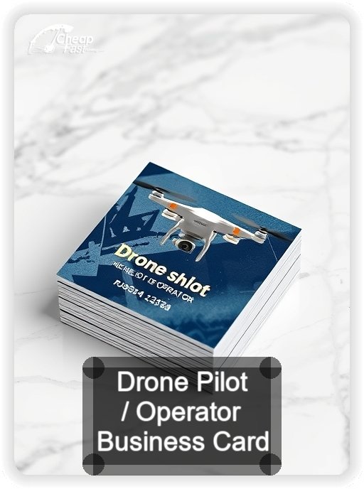 Drone Pilot Operator business card design sample