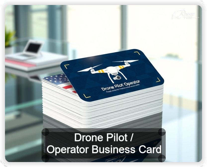 Drone Pilot Operator business card design sample