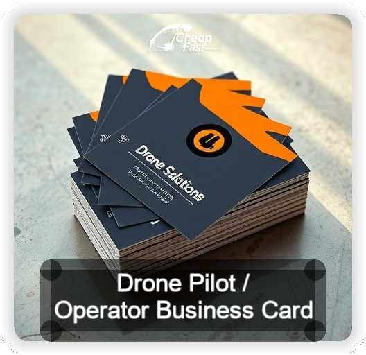 Drone Pilot Operator business card design sample