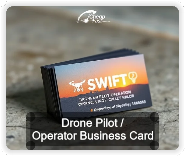 Drone Pilot Operator business card design sample