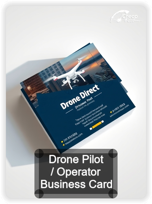 Drone Pilot Operator business card design sample