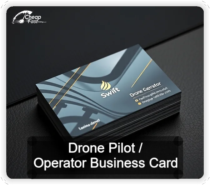 Drone Pilot Operator business card design sample
