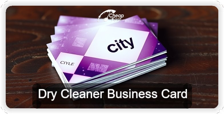 Dry Cleaner business card design sample