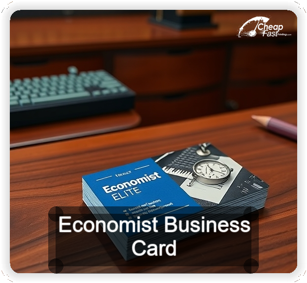 Economist business card design sample