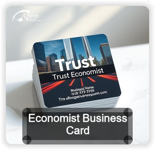 Economist business card design sample