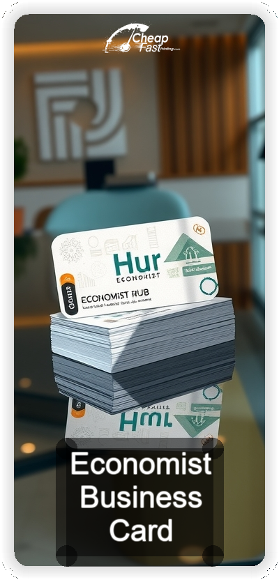 Economist business card design sample