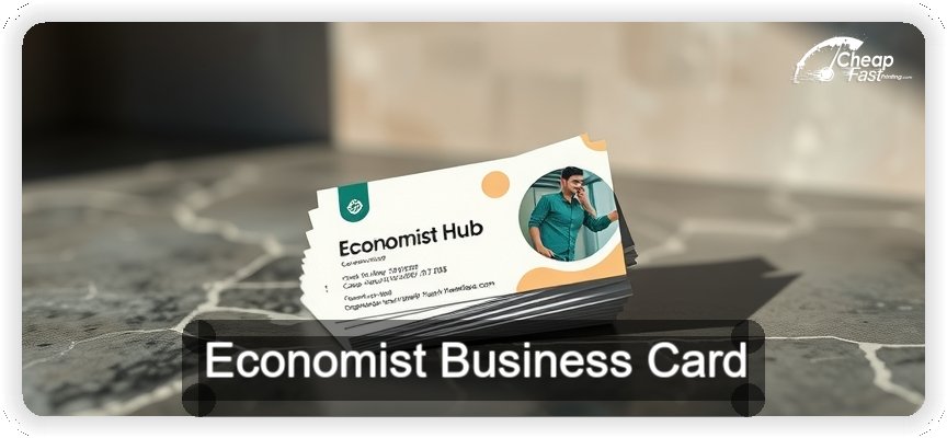 Economist business card design sample