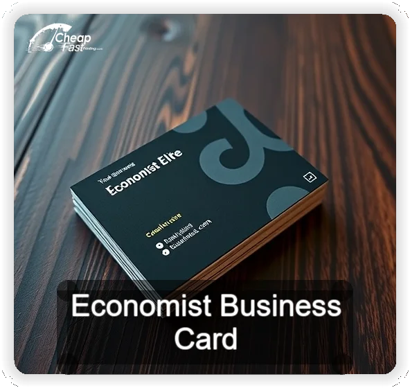 Economist business card design sample