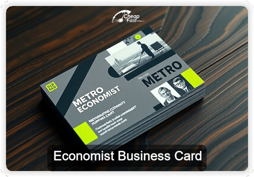 Economist business card design sample