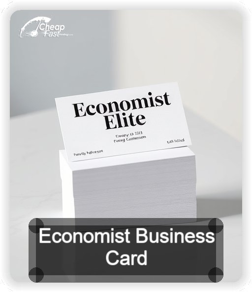 Economist business card design sample