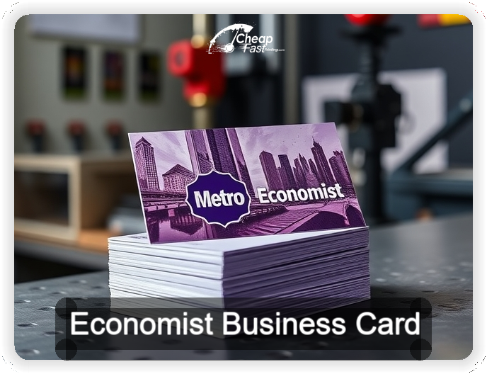 Economist business card design sample