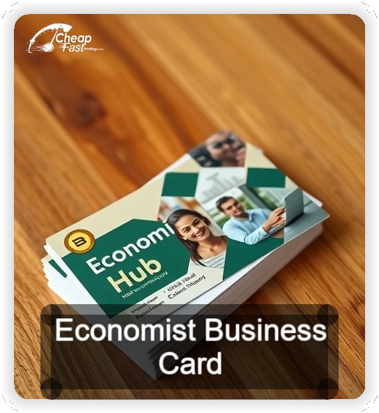 Economist business card design sample