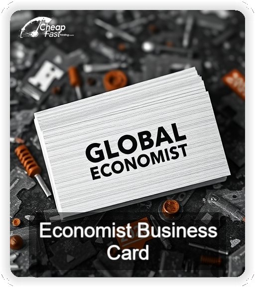 Economist business card design sample