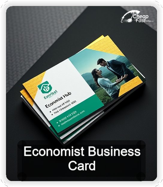 Economist business card design sample