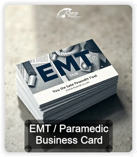 Emt Paramedic business card design sample